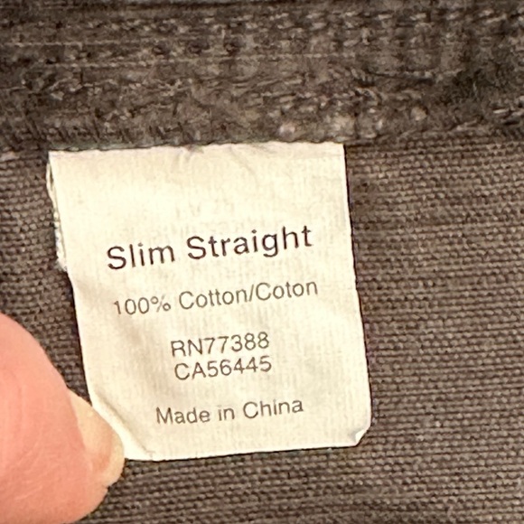 J. Crew | 100% Cotton Slim Straight Gray Corduroy Pants, 34x32 - Picture 5 of 5